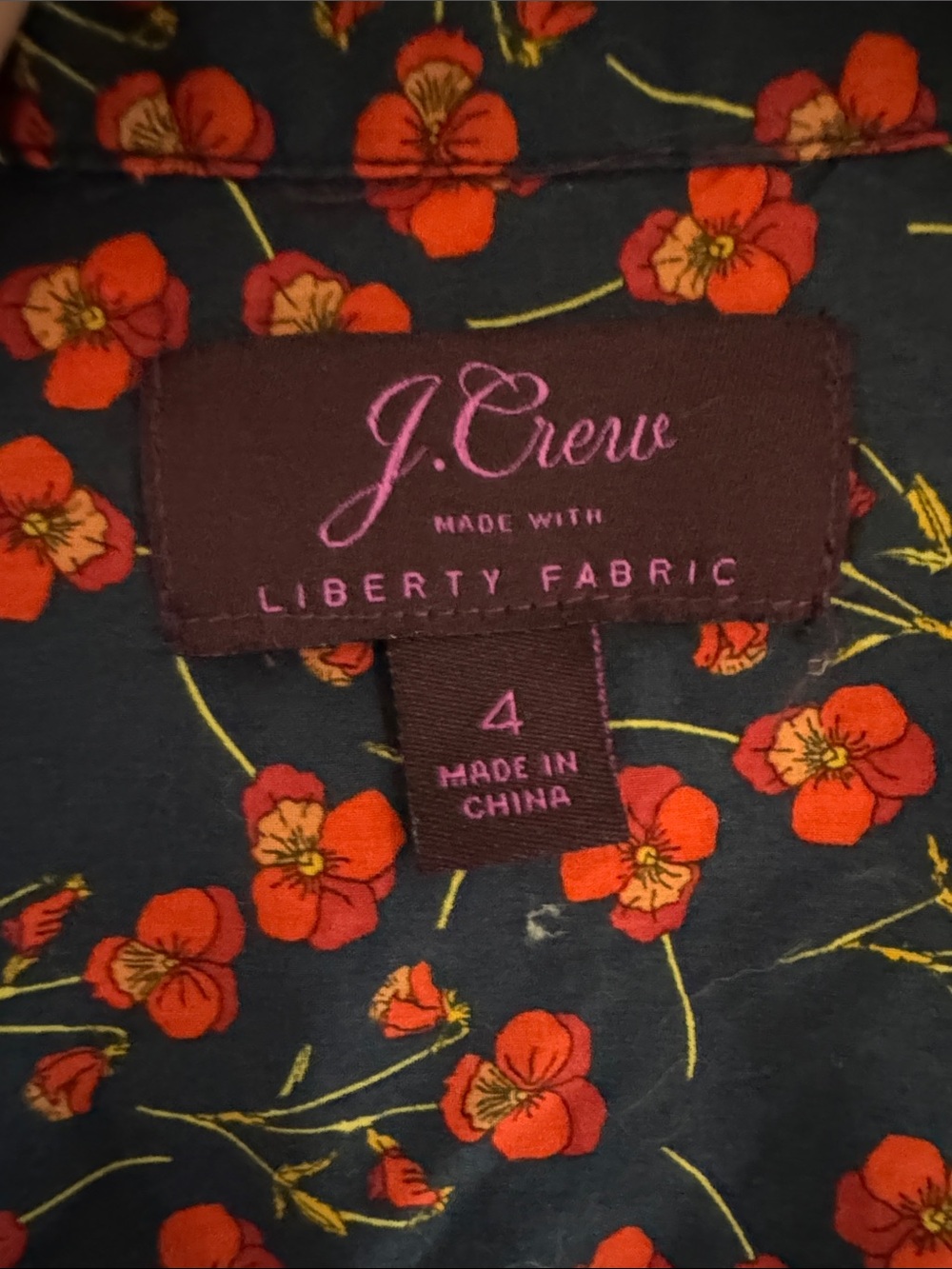 J. Crew Floral Liberty Print Button-Down Shirt